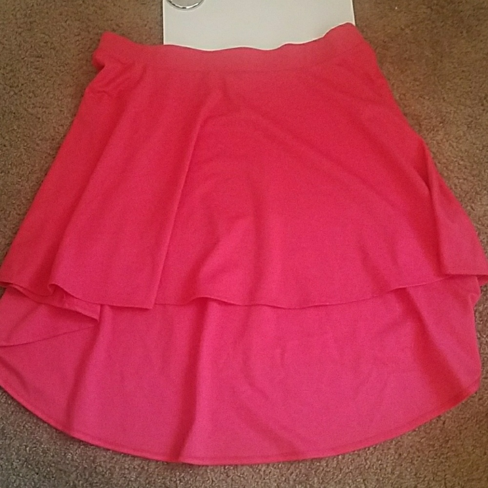 Torrid coral high low skirt