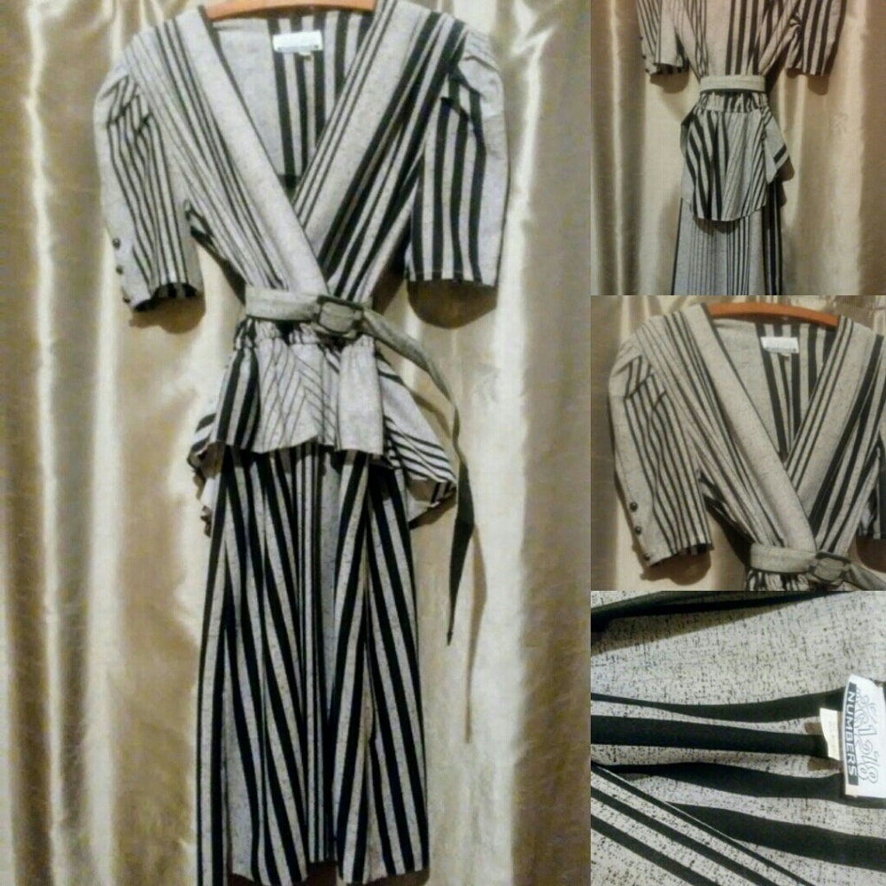 Vintage Secretary Peplum Dress