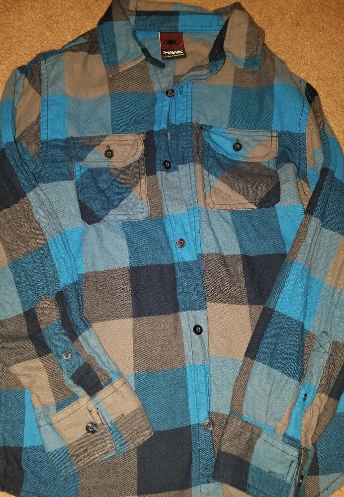 Boys flannel button down shirt