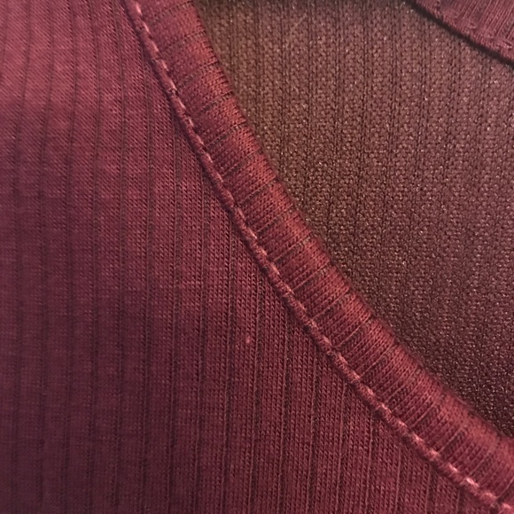 Basic cotton wine color Forever 21 dress - Picture 4 of 4