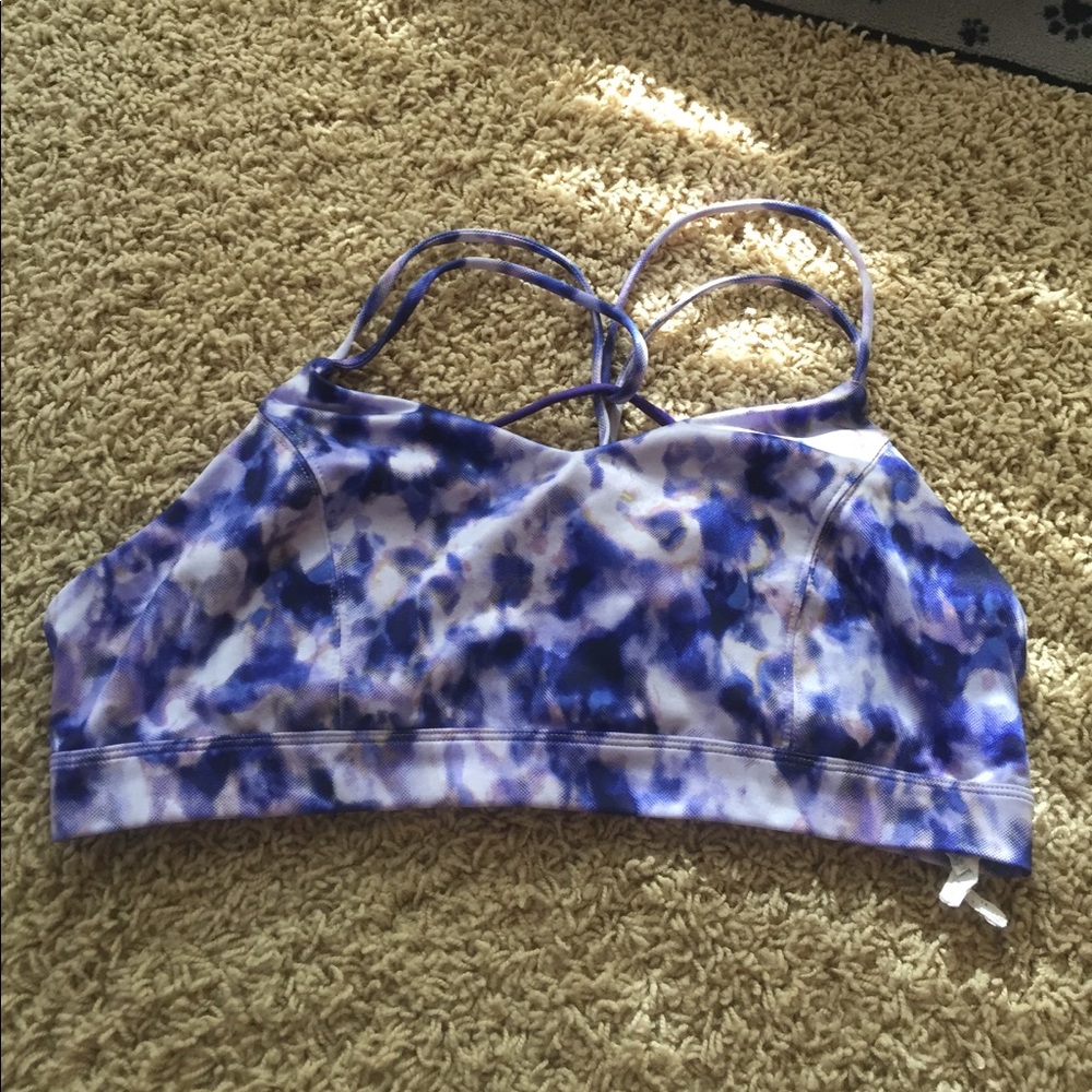 Purple Tie-dye Sports Bra