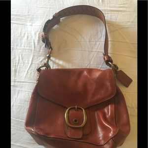 Coach Leather Bleeker Flap Bag