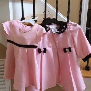 Little girls -two piece dress and coat