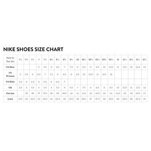 nike air jordan size chart
