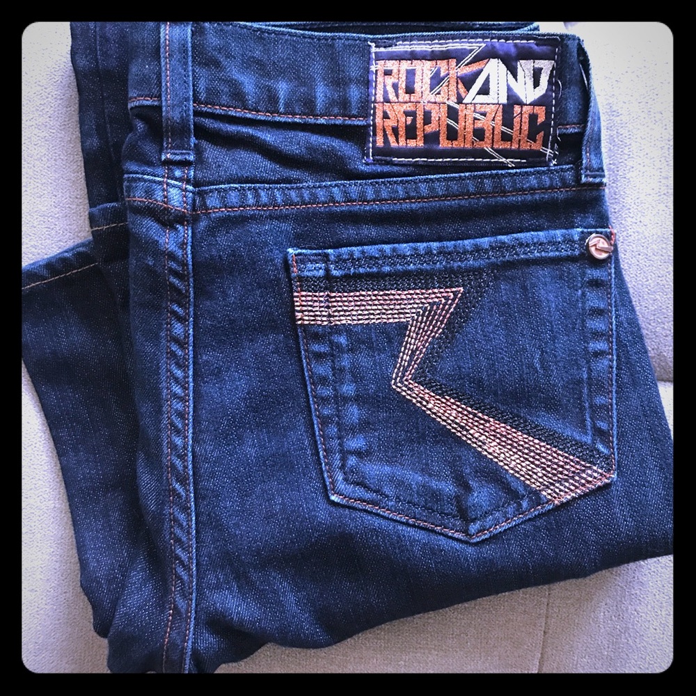 Rock and Republic Dark Denim Skinny Jeans