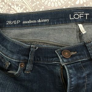 Loft modern skinny jeans