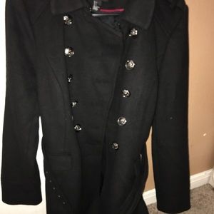 All Black Pea Coat