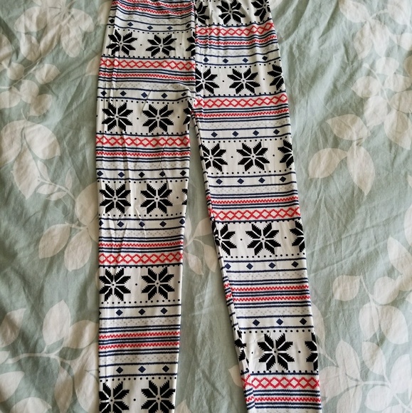 NWOT Snowflake Leggings - Picture 3 of 4
