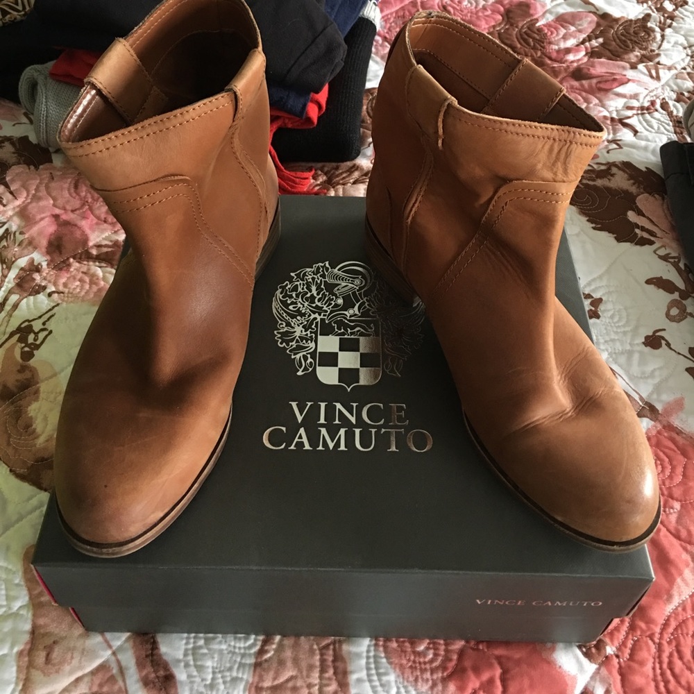 Leather booties