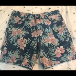 Old Navy Girls Tropical Jean Shorts