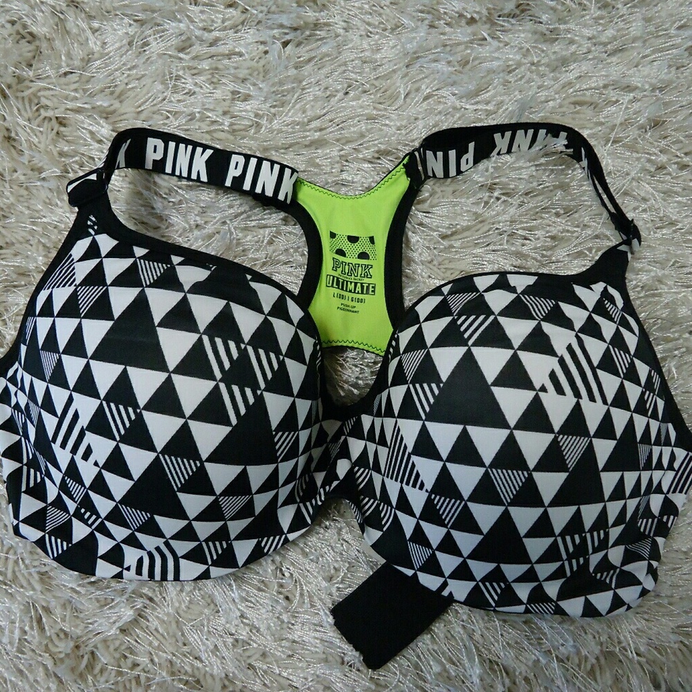 Pink pushup  bra
