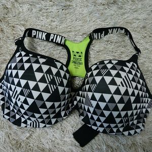 Pink pushup  bra