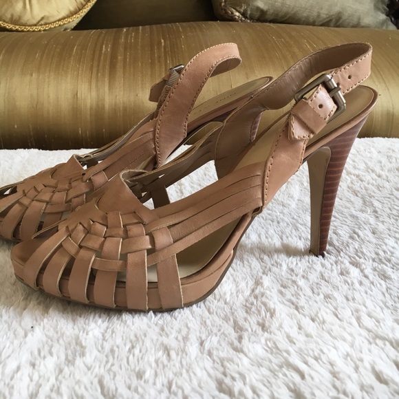 nine west em down leather slide sandal