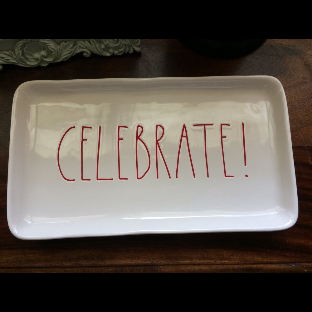 Rae Dunn celebrate! Christmas platter
