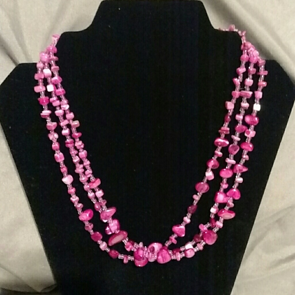Fuscia necklace