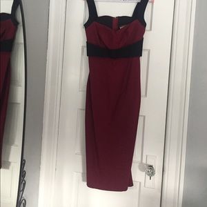 Pinup Girl Couture Maroon Dress