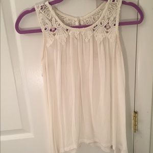 White Lace Tank