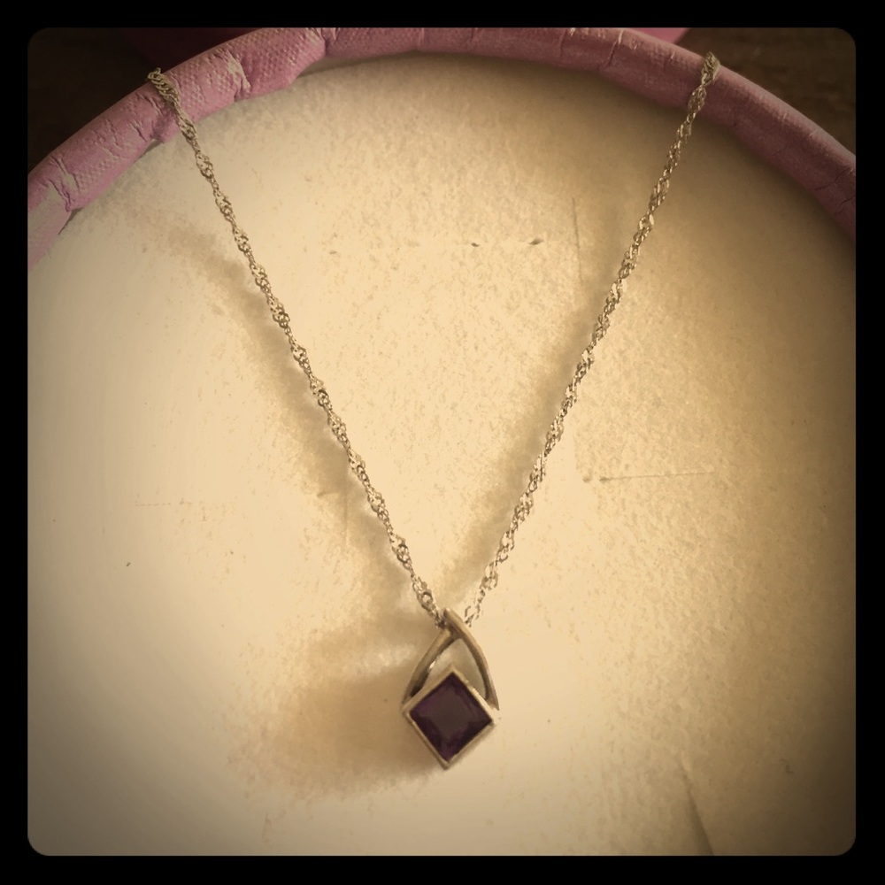 Amethyst Pendant Necklace