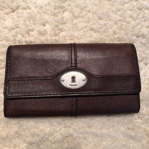 Fossil leather wallet