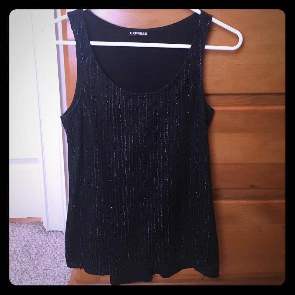 🎉 Express Black Sparkle Tank