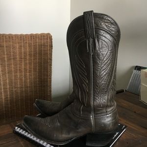 Lucchese Classics gunmetal/slate cowboy boots, 8C