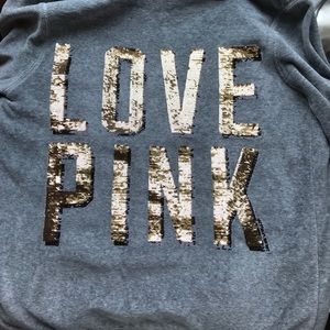 Gray Fur-Lined Victoria’s Secret Zip-Up Hoodie