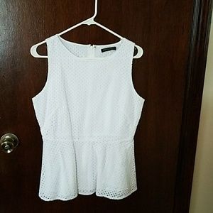 White formal top