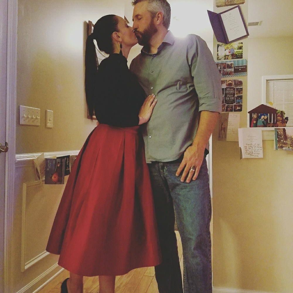 WHBM Holiday Skirt
