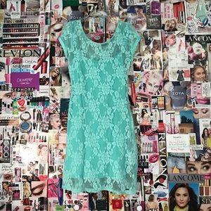 Mint Lace Bodycon Dress