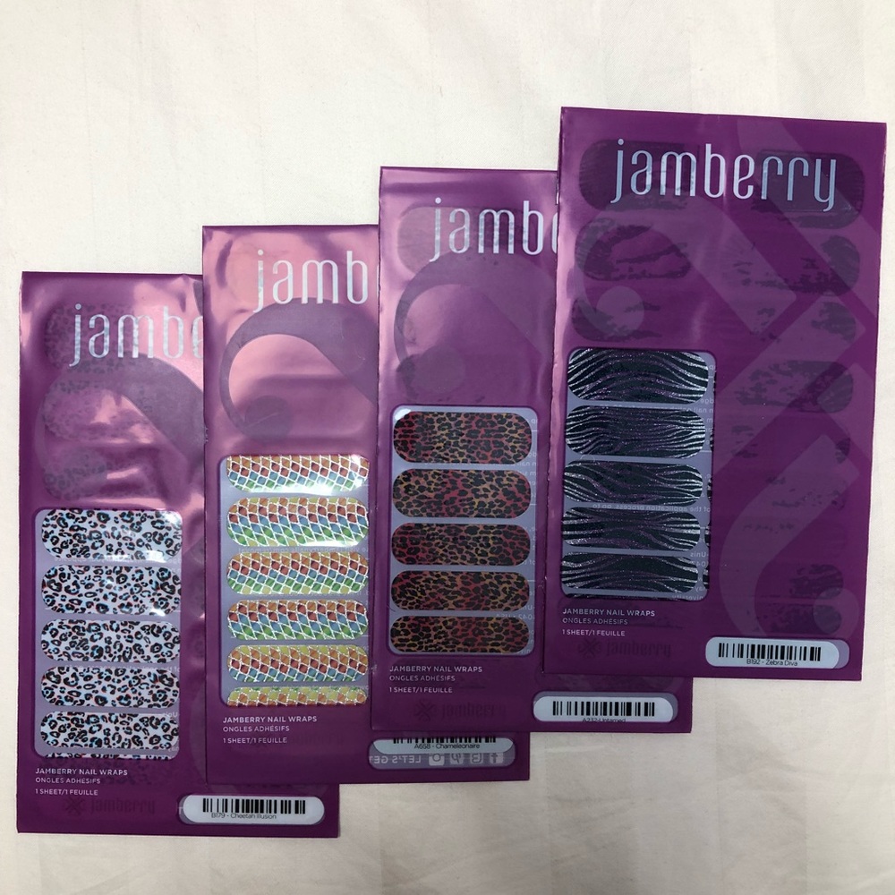 Jamberry Nail Wraps Animal Prints NWT