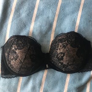 Embellished Victoria's Secret Strapless bra