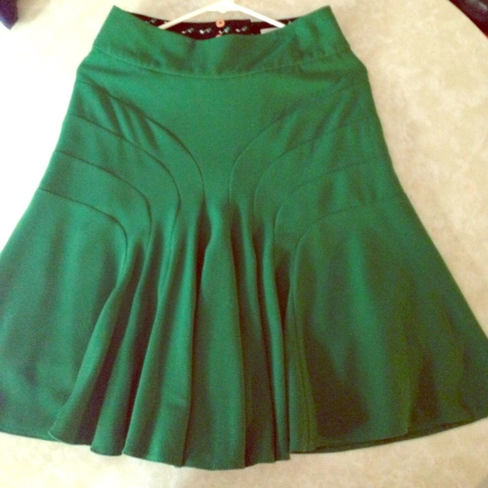 Anthropologie Leifsdottir Flounce Trumpet Skirt