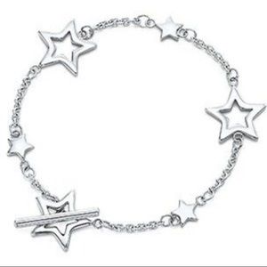 Tiffany & Co. Sterling Silver Star Link Bracelet