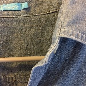 J. McLaughlin denim long sleeved shirt SMALL