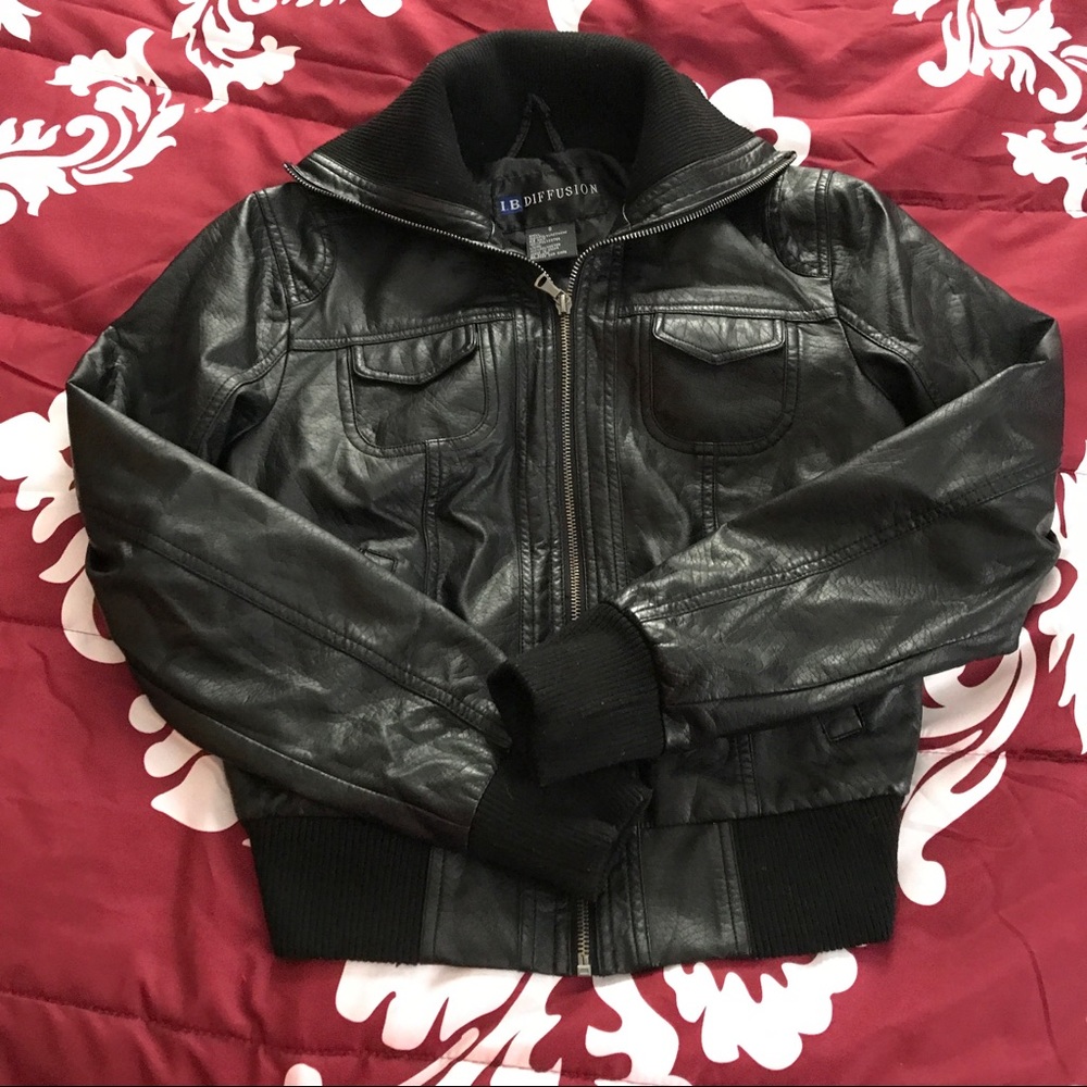 Black bomber jacket