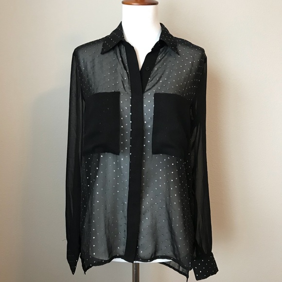 Alice Moon Tops - ALICE MOON SHEER BLOUSE - SIZE S