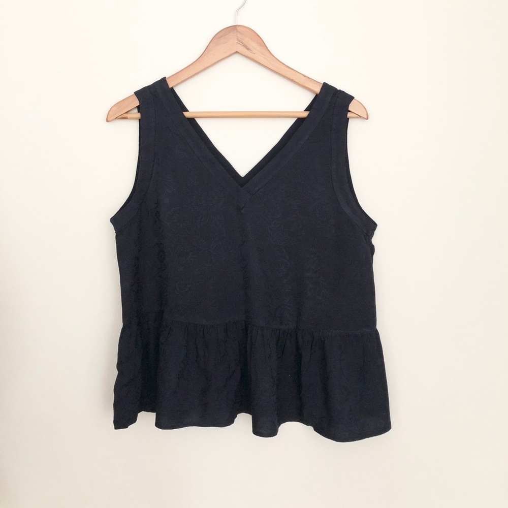 Ann Taylor Loft Navy Flowy Blouse Size Small