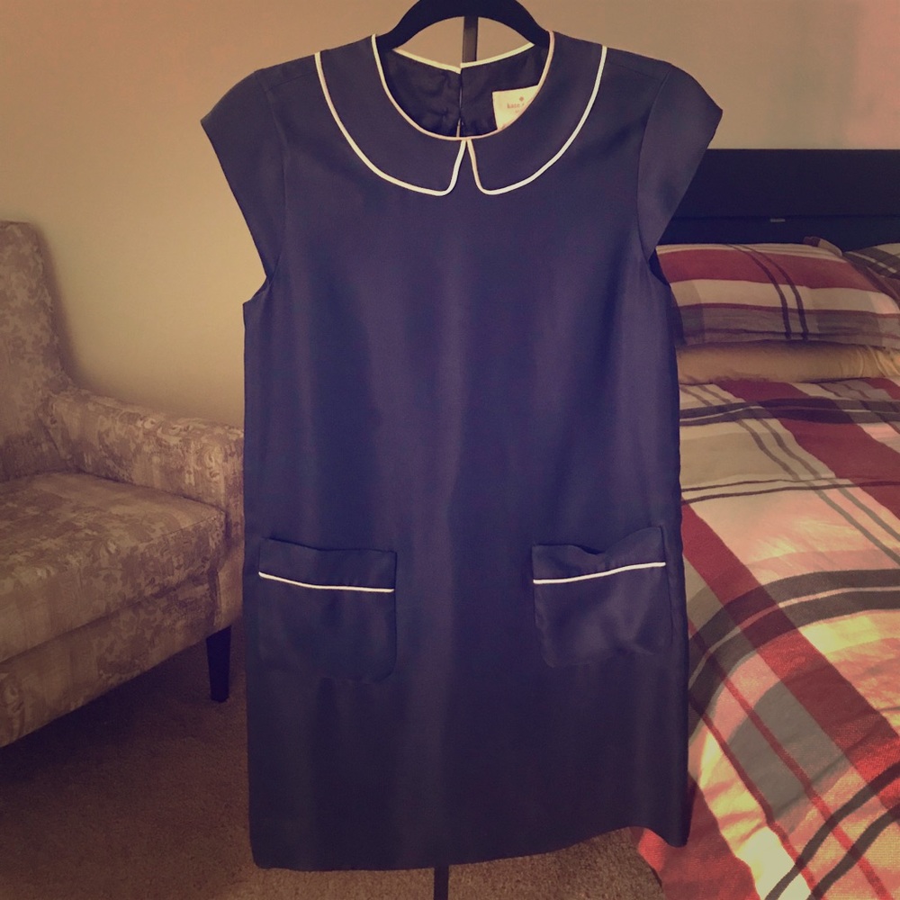 Kate Spade NY Navy Blue Shift Dress Size 2