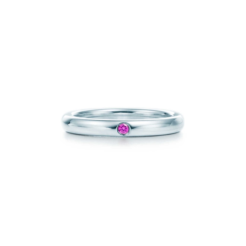 Tiffany& Co.Elsa Peretti Ring Pink Sapphire