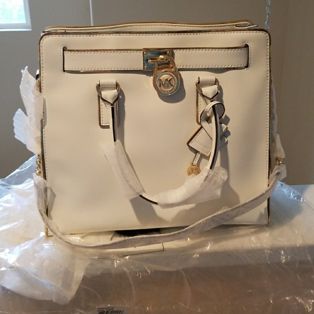 Michael kors rare Xmas edition Hamilton white/gold