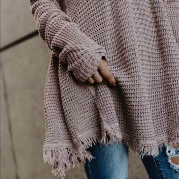 Last 1❣️ Mauve Cold Shoulder Sweater - Picture 6 of 7