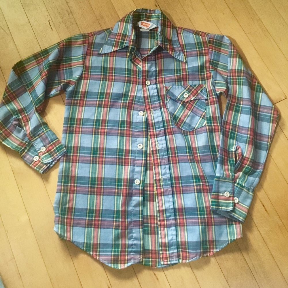 Vintage Levi's Plaid Button-Down Shirt