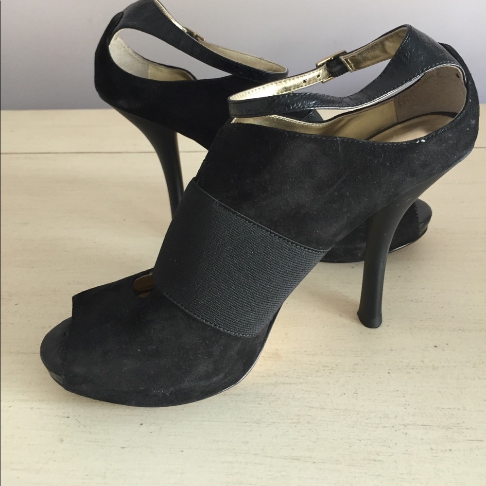 Nine West Black Suede Heels