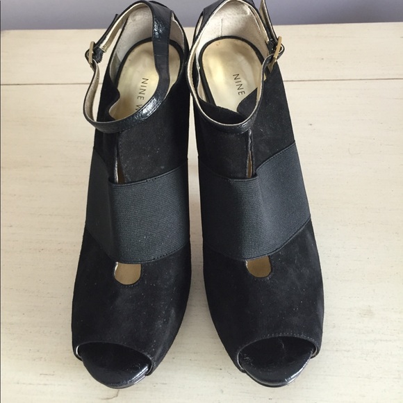 Nine West Black Suede Heels - Picture 2 of 5