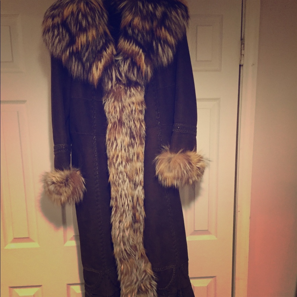 Leather/fur coat Italian made Florence ! David 2
