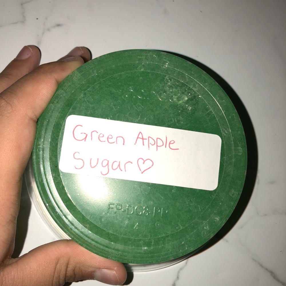 Green apple sugar slime