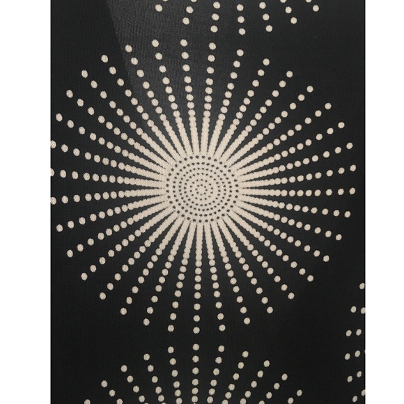 TIBI Silk Black/Ivory Print V-Neck Dress - Picture 5 of 7