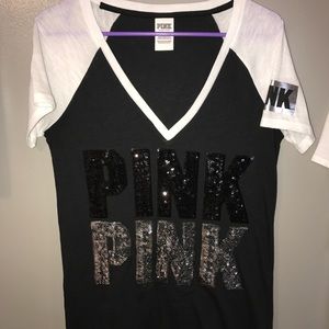Victoria's Secret PINK Large black v-neck