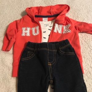 Carter’s matching “hunk” set
