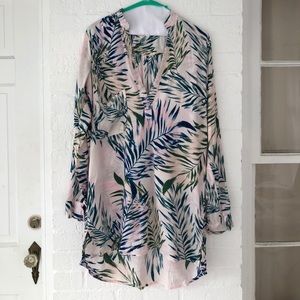 Olivaceous Tropical Dress